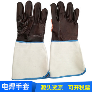 Gants de soudage innovants avec paume en cuir renforcée, doublure en daim pour le pouce, pour l'industrie de la construction - Product Image 3