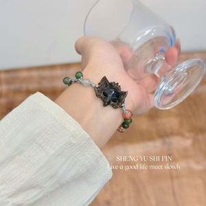 Pulsera de Cuentas Colorida de Moda con Dije de Zorro de Cristal para Niña, Pulsera Premium Tejida a Mano con Máscara de Zorro Personalizada - Product Image 6