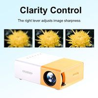 Mini Proyector Yg300 Portátil con Alimentación USB, Proyector de Video 4K de Alta Definición, Proyector LCD Inteligente para Cine en Casa