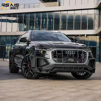 Pour Audi Q8 RSQ8 LD amélioré en Fiber de carbone pare-chocs de voiture lèvre avant Sport Style Modification Q8 Kit de carrosserie large Kit de Conversion de voiture