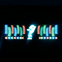 Autocollant de voiture LED actif à égaliseur sonore de haute qualité Finegreen Lighting pour logo / badge de fenêtre de voiture
