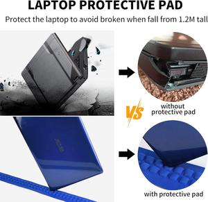 Sac à dos pour ordinateur portable en denim personnalisé de 17 pouces, sangle réglable, fermeture éclair, capacité de 28 L, résistant à l'eau, port de charge USB, unisexe, voyage - Product Image 4