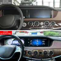 Mise à niveau Android double écran pour Mercedes Benz Classe S W222 2013-2018, affichage multimédia du tableau de bord, navigation CarPlay