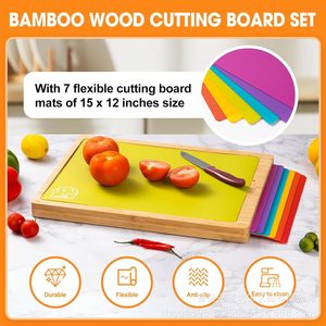 Bamboo Cutting Board Rectangle Anti Slip Solid <b>Wood</b> Kitchen Chopping <b>Block</b> For Fruit Bread Vegetable - Product Image 5
