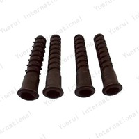 PA66 Fixation ferroviaire Isolateur de rail Cheville en plastique en nylon pour pointes à vis de chemin de fer Fournisseur de pièces ferroviaires Cheville en plastique