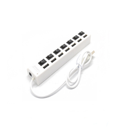 Hub USB 2.0 à 7 ports, répartiteur USB, peut accueillir un disque dur mobile avec interrupteur indépendant pour étendre le réseau du hub