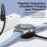 Pengisi Daya Nirkabel Magnetik USB Tipe C Smart Charging Dock untuk Samsung Galaxy Watch 8 7 6 5 4 3 Watch6 Classic FE Ultra Active 1/2