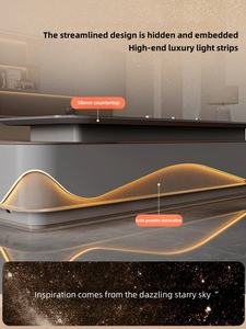 Juego <span class=keywords><strong>de</strong></span> <span class=keywords><strong>escritorio</strong></span> y silla <span class=keywords><strong>de</strong></span> oficina <span class=keywords><strong>de</strong></span> lujo con luz Simple moderna, muebles <span class=keywords><strong>de</strong></span> oficina <span class=keywords><strong>de</strong></span> estilo madera con panel <span class=keywords><strong>de</strong></span> CEO - Product Image 4