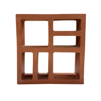 Blocs creux en terre cuite rouges classiques en argile décorative pour façade, écran pare-soleil, séparateur d'intimité pour cour