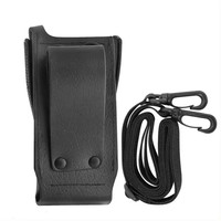 Étui de transport en cuir rigide PMLN5840A PMLN5840 avec 3 passants de ceinture pivotants pour talkie-walkie Motorola PD4801E XPR7550E DGP8550E