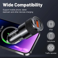 Adapter Mobil USB Murah Terlaris, Stasiun Pengisian Daya Cepat untuk Ponsel, Charger Portabel, Charger Ponsel PD USB C