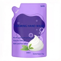 Detergente Schiumogeno per Mani Personalizzato all'Ingrosso, Ricarica da 300ml, Sapone Liquido Igienizzante per Mani al Profumo Floreale per Fornitori all'Ingrosso