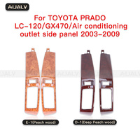 Prix d'usine Accessoires d'habitacle : Grille d'aération centrale, Sortie d'air de climatisation, Interrupteur de signalisation d'avertissement central de tableau de bord pour Toyota Prado 2003-2009