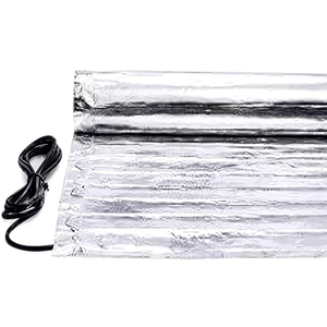 Alfombra calefactora eléctrica de lámina, comúnmente instalada debajo de laminado, vinilo, madera contrachapada o alfombra para proporcionar calefacción radiante. - Product Image 1