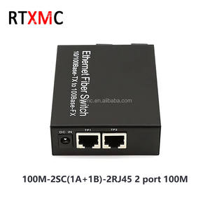 <span class=keywords><strong>Convertidor</strong></span> de medios de fibra óptica RTXMC 10/100M Rj45 a transceptor Sc fibra única 25km 1310/1550nm 2SC 2RJ45 fibra media <span class=keywords><strong>Conv</strong></span> - Product Image 3