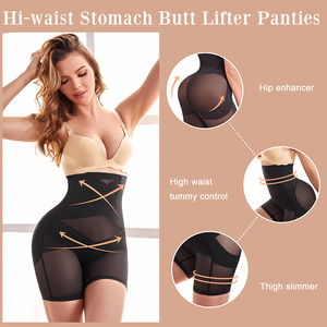 Culottes gainantes pour femmes, <span class=keywords><strong>taille</strong></span> <span class=keywords><strong>haute</strong></span>, <span class=keywords><strong>grande</strong></span> <span class=keywords><strong>taille</strong></span>, post-partum, amincissantes, en maille, effet lifting des fesses, contrôle du ventre, sous-vêtements de mise en forme - Product Image 5