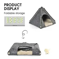 Indoor Faltbares Katzen dreieck Haus Filz Katze Tipi Bett