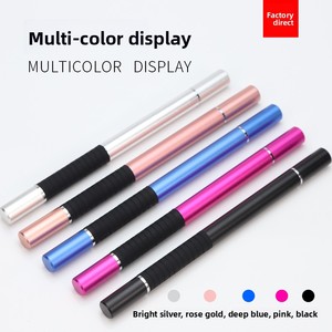 <span class=keywords><strong>Stylet</strong></span> universel 2-en-1 à prix d'usine avec logo personnalisé, pour tablette et écran tactile capacitif, en métal, pointe remplaçable - Product Image 4
