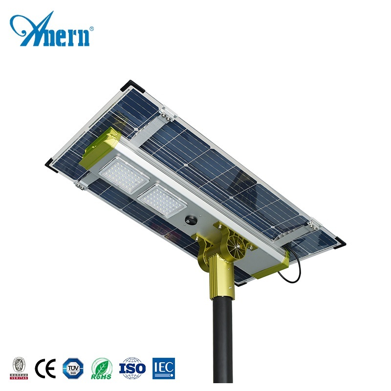 Proyecto de carretera de alta brillante 200W Luz de calle Solar integrada en una iluminación al aire libre