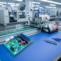 Papan Sirkuit Elektronik FR-4 Buatan Khusus Pabrik PCBA Layanan Perakitan PCB Pintar OEM Ketebalan Tembaga 1-6OZ untuk Baterai