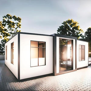 Casas modulares prefabricadas móviles de 40 pies, casas de contenedores de envío listas para vivir con 5 dormitorios para uso en centros comerciales o hoteles - Product Image 1