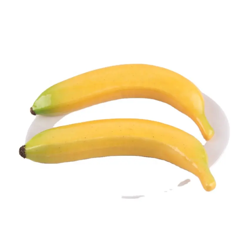 الاصطناعي وهمية الأصفر الموز الاصطناعي الفواكه الزخرفية وهمية الموز رغوة