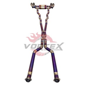 Kit d'échappement Vortex Titanium Valvetronic pour G90 M3 2025, silencieux de performance chauffé, kit catback avec embouts en carbone violet - Product Image 5