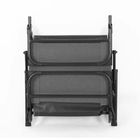 Fauteuil inclinable pliable en acier carbone robuste avec coussin confortable pour chaise de bureau réglable multi-positions et lit de repos
