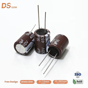 <span class=keywords><strong>Condensateur</strong></span> électrolytique radial 450V 56μF 16*21mm, haute stabilité, résistant aux surtensions, faible courant de fuite, soupape antidéflagrante. - Product Image 1