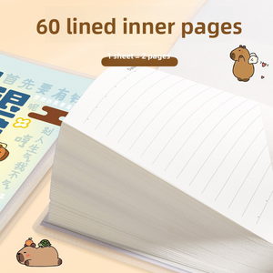 Logo personnalisable Dernier cahier de dessin animé mignon 4pcs - 60 <span class=keywords><strong>pages</strong></span> intérieures pour journal intime Fournitures scolaires pour l'étude. - Product Image 3