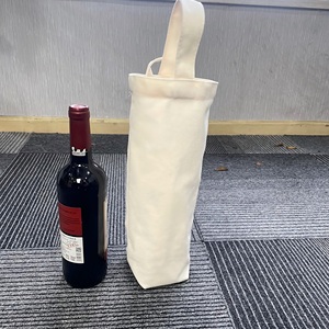 Porta Botellas de Vino de Lona de Algodón de Tamaño Mediano con Diseño de Letras, Asa Larga para Llevar, Regalos con Logotipo Personalizado - Product Image 4