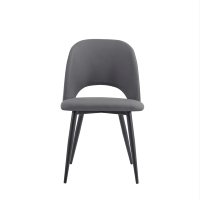 Chaise de salle à manger rembourrée avec structure en acier moderne pour usage commercial dans les restaurants, les hôtels, les bars à domicile