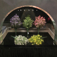 Plante artificielle colorée de haute qualité Bouquet élégant de fleurs et de feuilles artificielles pour les décorations de mariage de Thanksgiving