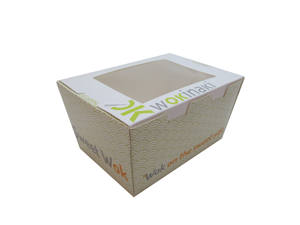 Fenêtre transparente Offre Spéciale anniversaire taille personnalisée 12 10 8 pouces <span class=keywords><strong>livraison</strong></span> emballage de boîte à gâteau jetable - Product Image 5