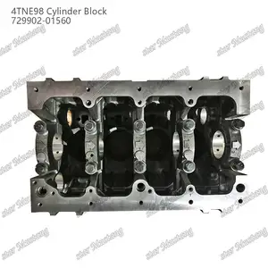 Conjunto 729902-01560 do bloco do cilindro 4TNE98 apropriado para as peças de motor de Yanmar