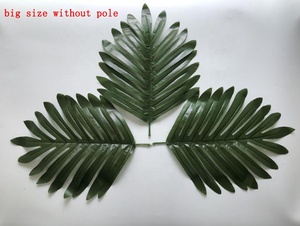 Feuilles de palmier artificielles Feuilles tropicales dorées avec tiges Décorations de feuilles de <span class=keywords><strong>jungle</strong></span> pour Hawaiian Luau Party Beach - Product Image 6