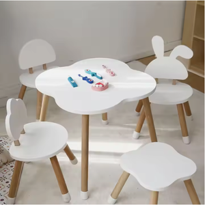 In legno <span class=keywords><strong>Montessori</strong></span> scuola materna studio sedia da scrivania Set in età prescolare aula per asilo nido centro mobili scuola palestra uso - Product Image 1