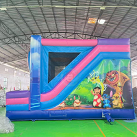Château gonflable pour enfants avec toboggan, location pour fêtes, château gonflable de dessin animé, Moon Bounce