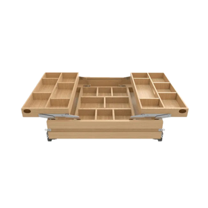 Organizador de Cajones de Madera, Fácil de Instalar, Organizador de Cocina, Bandeja de Madera para Cubiertos, para Gabinetes de Cocina Contemporáneos - Product Image 5