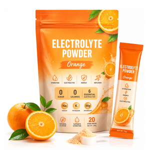 Suplementos Deportivos para Adultos, Orgánicos, Bajos en Carbohidratos, Sabor a Fruta, Vitamina C, Bebida Instantánea en Polvo con Electrolitos, Refuerzo Inmunológico, 10 g - Product Image 1