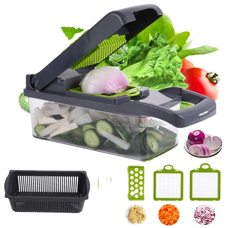 Hot Selling Kitchen Tools Multifunctional 15in 1 Fruit and Vegetable Dicer Vegetable Slicer Vegetable Chopping Machine