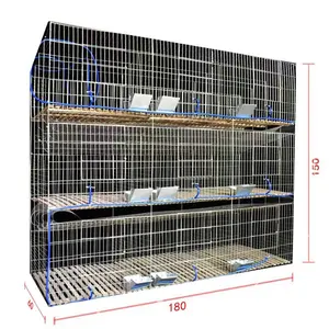 Animais reprodutores gaiola gaiola de coelho comercial 3 camadas 9 células soldado gaiola gaiola de coelho malha