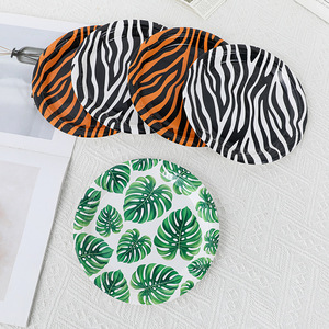 Venta al por mayor 7 pulgadas y 9 pulgadas cebra guepardo y Tigre Animal <span class=keywords><strong>piel</strong></span> impresa vajilla platos de papel desechables - Product Image 3