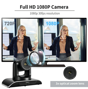 Caméra vidéo de <span class=keywords><strong>conférence</strong></span> PTZ de réunion <span class=keywords><strong>en</strong></span> <span class=keywords><strong>ligne</strong></span> USB 3x <span class=keywords><strong>zoom</strong></span> 1080P - Product Image 4