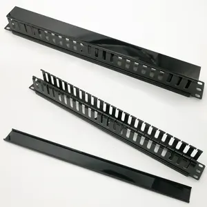 1u 19 Inch 24 Slot Kabel Organizer Voor Server Rack Kabel Management