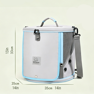 <span class=keywords><strong>Borsa</strong></span> da Trasporto Portatile per Animali Domestici in Tessuto Oxford Resistente con Ruote per Conigli, Pappagalli, Rettili e Piccoli Animali - Product Image 6
