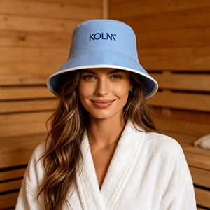 Chapeau de bain russe Banya en laine, personnalisé, durable et luxueux, grand bonnet de douche - Product Image 1