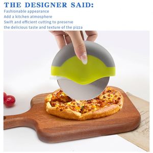Cortador de Pizza Manual con Cubierta Protectora para la Cuchilla, Fácil de Limpiar y Apto para Lavavajillas, para Utensilios de Cocina - Product Image 4