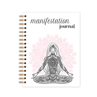 Carnet de notes de manifestation A5 personnalisé Agenda planificateur couverture en papier Inspirational Self Care Affirmation Manifest Guide de prière Journal