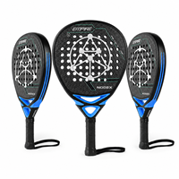 Raquette de padel en carbone 12K en forme de diamant, surface d'impression 3D personnalisée de haute qualité, nouvelle technologie, fabricant professionnel NODEX 2026